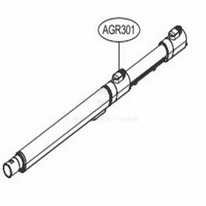 Extension Pipe Diagram and Parts List for A900BM BBKELGA LG Upright Vacuum