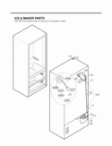 ICE & MAKER PARTS Diagram and Parts List for LMX25981ST LMX25981ST /03 LG Refrigerator