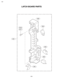 LATCH BOARD PARTS Diagram and Parts List for LMV1650ST LMV1650ST/01 LG Microwave