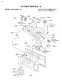 INTERIOR PARTS II  II Diagram and Parts List for LMV1650ST LMV1650ST/01 LG Microwave