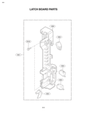 LATCH BOARD PARTS Diagram and Parts List for LMV1650SB  LG Microwave