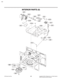 INTERIOR PARTS II Diagram and Parts List for LMV1680BB  LG Microwave