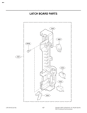LATCH BOARD PARTS Diagram and Parts List for LMV1680ST  LG Microwave