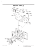 INTERIOR PARTS II Diagram and Parts List for LMV1680ST  LG Microwave