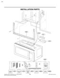 INSTALLATION PARTS Diagram and Parts List for LMV1680ST  LG Microwave