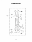 LATCH BOARD PARTS Diagram and Parts List for LMV2083SB LMV2083SB/01 LG Microwave
