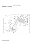 DOOR PARTS II Diagram and Parts List for LMVM2085ST  LG Microwave