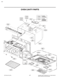 OVEN CAVITY PARTS Diagram and Parts List for LMVM2085ST  LG Microwave