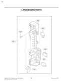 LATCH BOARD PARTS Diagram and Parts List for LMVM2085ST  LG Microwave