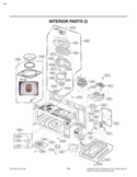 INTERIOR PARTS I  Back Diagram and Parts List for LMVM2085ST  LG Microwave