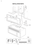 INSTALLATION PARTS Diagram and Parts List for MV1501W MV1501W/01 LG Microwave