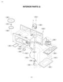 INTERIOR PARTS I Diagram and Parts List for MV-1501B  LG Microwave