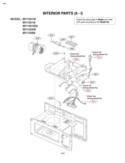 INTERIOR PARTS II  I Diagram and Parts List for MV-1501B  LG Microwave