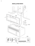 INSTALLATION PARTS Diagram and Parts List for MV-1501B  LG Microwave