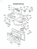 INTERIOR PARTS II Diagram and Parts List for LMV2083ST  LG Microwave