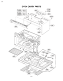 OVEN CAVITY PARTS Diagram and Parts List for LMV2083ST LMV2083ST/01 LG Microwave