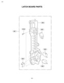 LATCH BOARD PARTS Diagram and Parts List for LMV2083ST LMV2083ST/01 LG Microwave