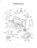 INTERIOR PARTS I Diagram and Parts List for LMV2083ST LMV2083ST/01 LG Microwave