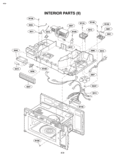 INTERIOR PARTS II Diagram and Parts List for LMV2083ST LMV2083ST/01 LG Microwave