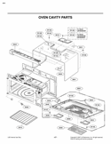 OVEN CAVITY PARTS Diagram and Parts List for LMVM2085SB LMVM2085SB/01 LG Microwave