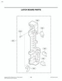 LATCH BOARD PARTS Diagram and Parts List for LMVM2085SB LMVM2085SB/01 LG Microwave