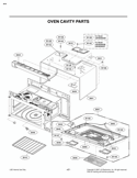 OVEN CAVITY PARTS Diagram and Parts List for LMVM2085ST LMVM2085ST/01 LG Microwave