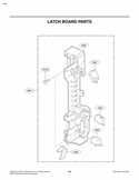 LATCH BOARD PARTS Diagram and Parts List for LMVM2085ST LMVM2085ST/01 LG Microwave
