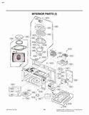 INTERIOR PARTS I  Back Diagram and Parts List for LMVM2085ST LMVM2085ST/01 LG Microwave