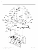 INTERIOR PARTS II Diagram and Parts List for LMVM2085ST LMVM2085ST/01 LG Microwave