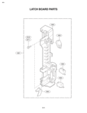 LATCH BOARD PARTS Diagram and Parts List for MV1604ST MV1604ST/01 LG Microwave
