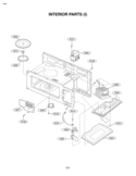 INTERIOR PARTS I Diagram and Parts List for MV1604ST MV1604ST/01 LG Microwave