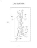 LATCH BOARD PARTS Diagram and Parts List for MV1615W  LG Microwave