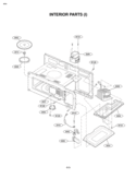 INTERIOR PARTS I Diagram and Parts List for MV1615W  LG Microwave