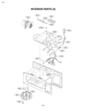 INTERIOR PARTS II Diagram and Parts List for MV1615W  LG Microwave