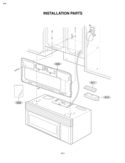 INSTALLATION PARTS Diagram and Parts List for MV1615W  LG Microwave