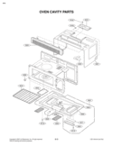 OVEN CAVITY PARTS Diagram and Parts List for MVH1670ST  LG Microwave
