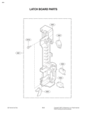 LATCH BOARD PARTS Diagram and Parts List for MVH1670ST  LG Microwave