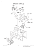 INTERIOR PARTS II Diagram and Parts List for MVH1670ST  LG Microwave