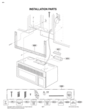 INSTALLATION PARTS Diagram and Parts List for MVH1670ST  LG Microwave