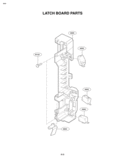LATCH BOARD PARTS Diagram and Parts List for MV1610ST  LG Microwave