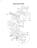 OVEN CAVITY PARTS Diagram and Parts List for MV1610WW  LG Microwave