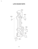 LATCH BOARD PARTS Diagram and Parts List for MV1610WW  LG Microwave