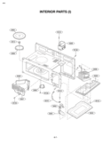 INTERIOR PARTS I Diagram and Parts List for MV1610WW  LG Microwave