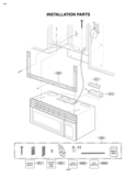 INSTALLATION PARTS Diagram and Parts List for MV1610WW  LG Microwave