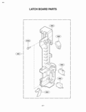 LATCH BOARD PARTS Diagram and Parts List for LMV1630ST  LG Microwave