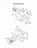 INTERIOR PARTS II Diagram and Parts List for LMV1630ST  LG Microwave