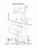 INSTALLATION PARTS Diagram and Parts List for LMV1630ST  LG Microwave