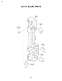 LATCH BOARD PARTS Diagram and Parts List for MVH1615WW  LG Microwave