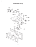 INTERIOR PARTS II Diagram and Parts List for MVH1615WW  LG Microwave