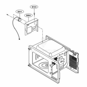 Sensor Parts Diagram and Parts List for LCRT2010BD CBDEBBY LG Wall Oven